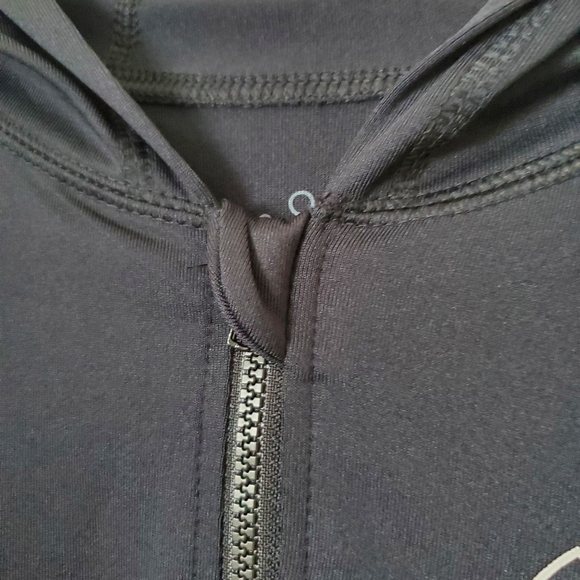 Roxy Long Sleeve Zip Up Black Rash Guard Swim Shirt Women's S - Picture 3 of 6